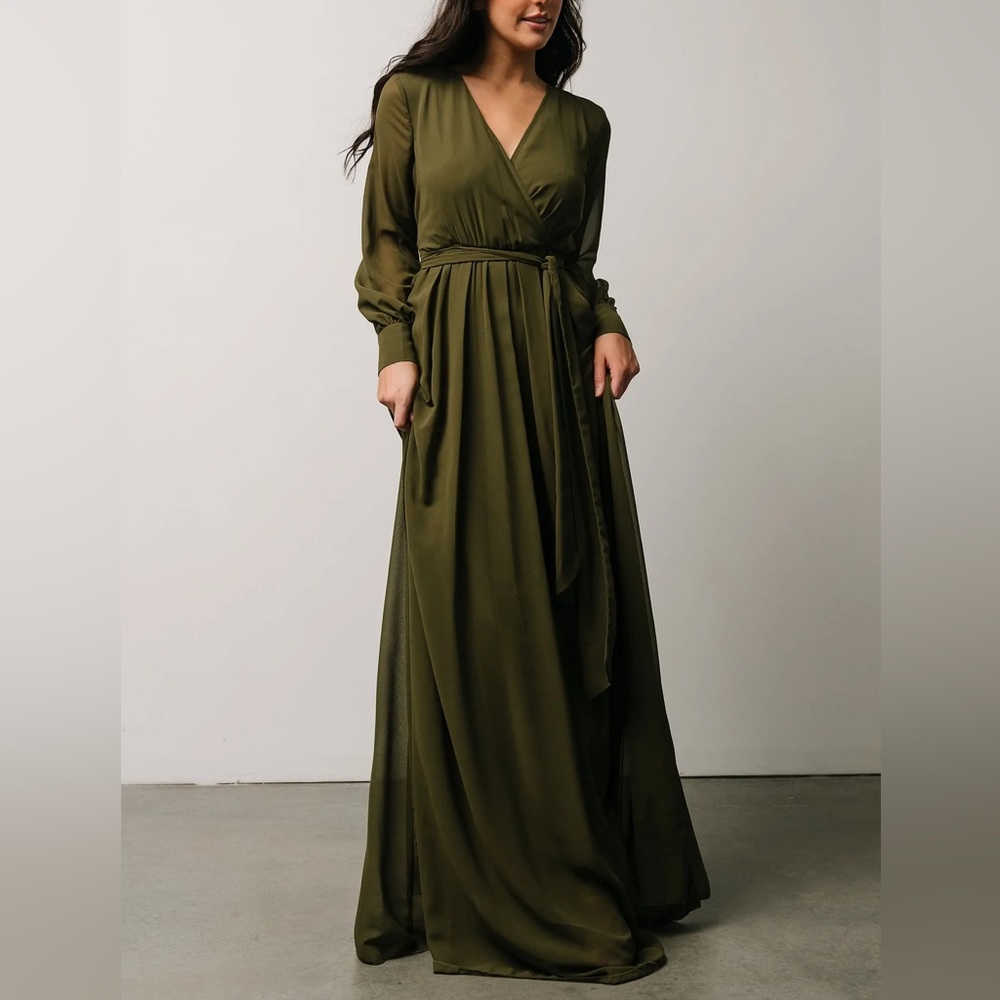 Baltic Born Olive Lydia Maxi Dress